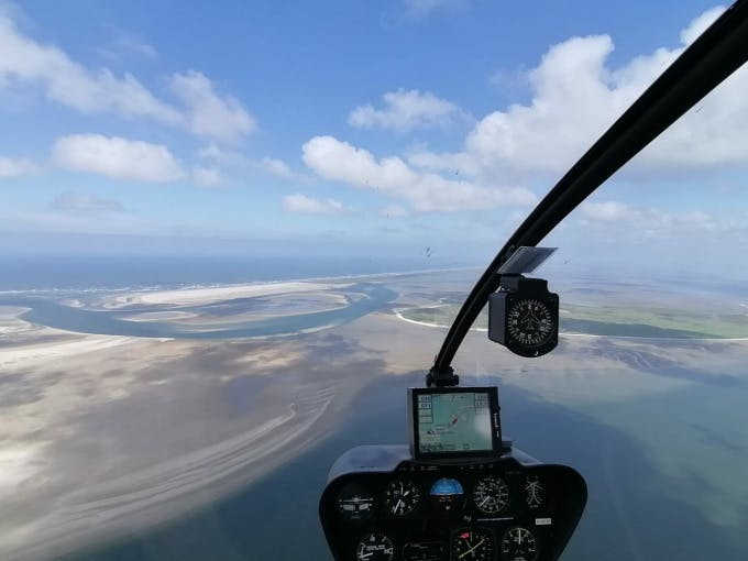 20 Min. Hubschrauber Rundflug Juist Nordsee / Wattenmeer