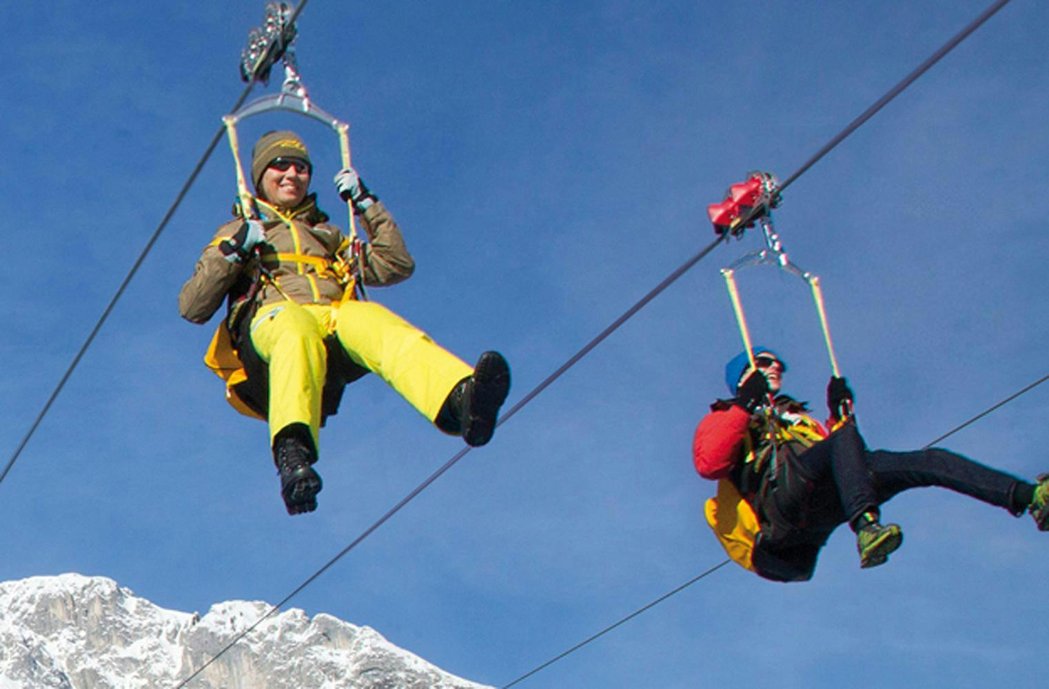Zipline Flying Fox | größte Zipline der Alpen | 2,5 km
