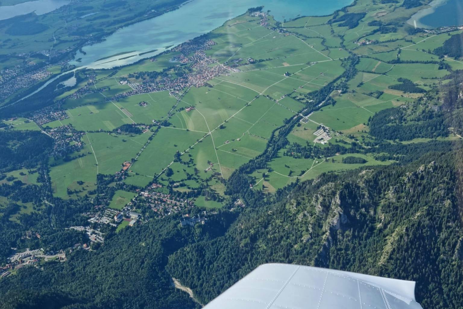 60 Min. Flugzeug Rundflug "Neuschwanstein" ab Flugplatz Bad Wörishofen
