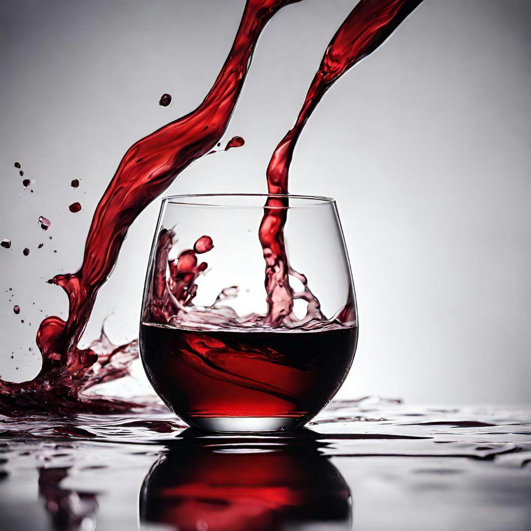 Malen mit Wein am Weingut