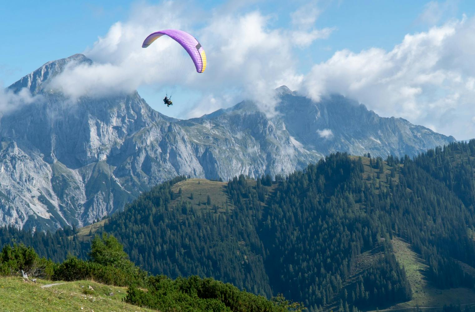 Paragleiten Tandemfliegen | Blick ins Tennengebirge