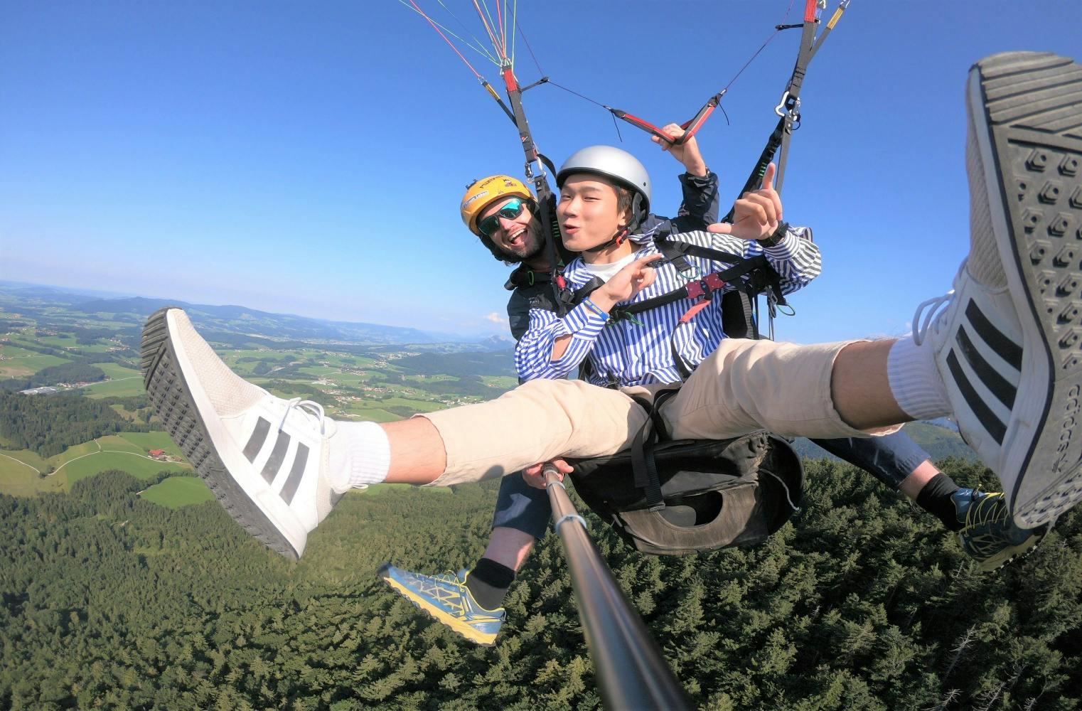 Paragliding Tandemflug | Flug vom Gaisberg bei Salzburg