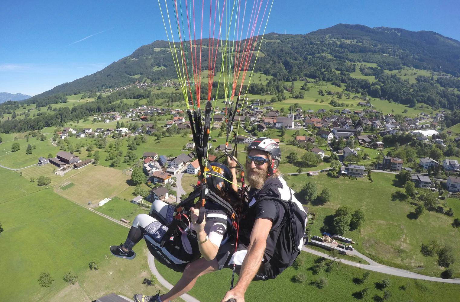 Tandem Paragliding | Flugroute Dünserberg-Schnifis 