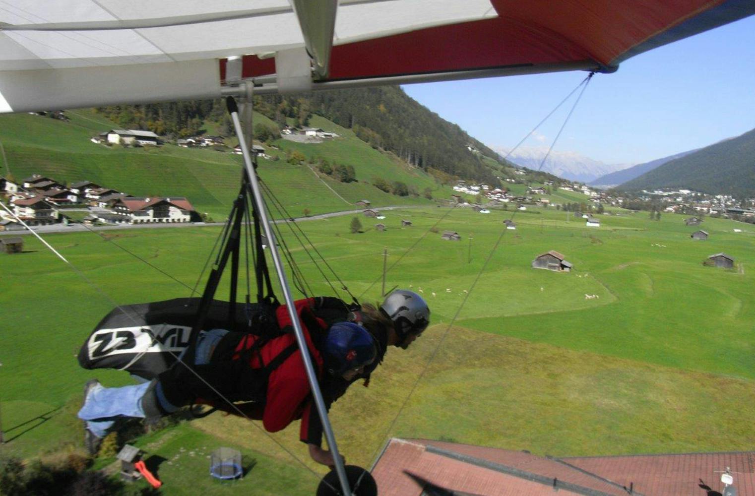 Drachenfliegen Tandem | Stubaier Alpen im Drachenflug