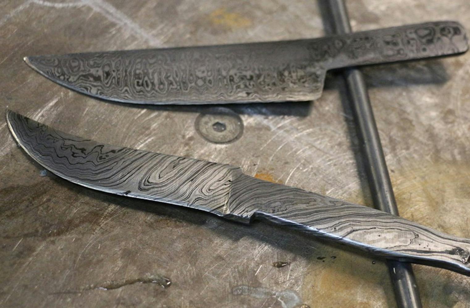 Messer schmieden aus Damaszenerstahl | 1 Tag